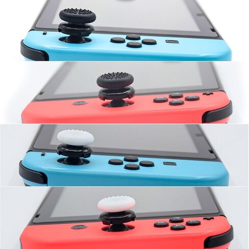 مجموعة مقابض الإبهام FPS لجهاز Nintendo Switch/OLED/Lite، لأغطية عصا التحكم Nintendo Switch، أغطية عصا التناظرية من السيليكون لـ Switch Joycon، حلقات مساعدة الحركة، أغطية قبضة الإبهام (32 قطعة) ns26 in Kuwait