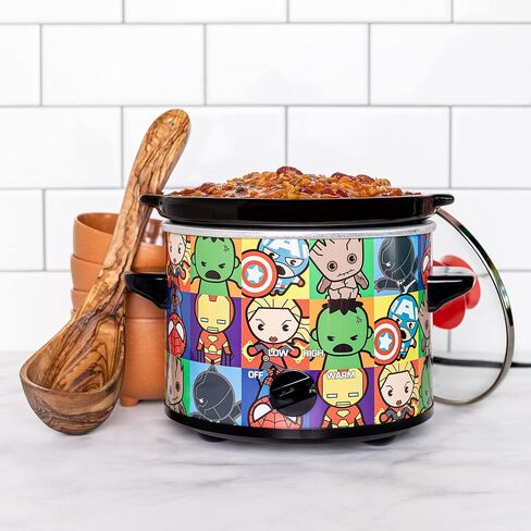Uncanny Brands Marvel Avengers Kawaii 2qt Slow Cooker- Cook With Your Favorite Avengers in Saudi Arabia