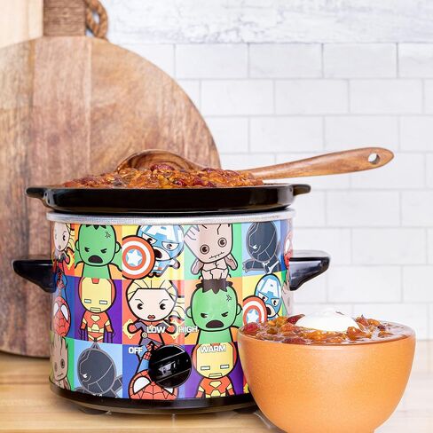 Uncanny Brands Marvel Avengers Kawaii 2qt Slow Cooker- Cook With Your Favorite Avengers in Saudi Arabia