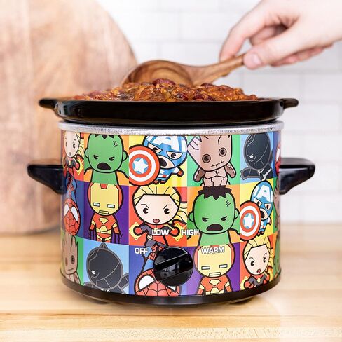 Uncanny Brands Marvel Avengers Kawaii 2qt Slow Cooker- Cook With Your Favorite Avengers in Saudi Arabia