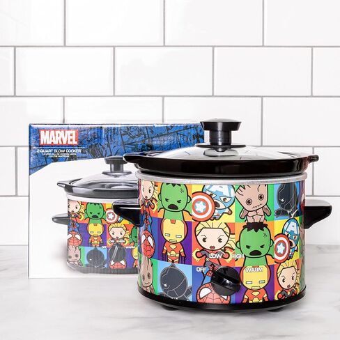 Uncanny Brands Marvel Avengers Kawaii 2qt Slow Cooker- Cook With Your Favorite Avengers in Saudi Arabia