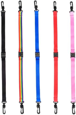 Chainchilla K1 Mask Lanyard Breakaway Face Mask Lanyards for Kids Polyester Facemask Lanyards 14inch Mix1 5pcs in Kuwait