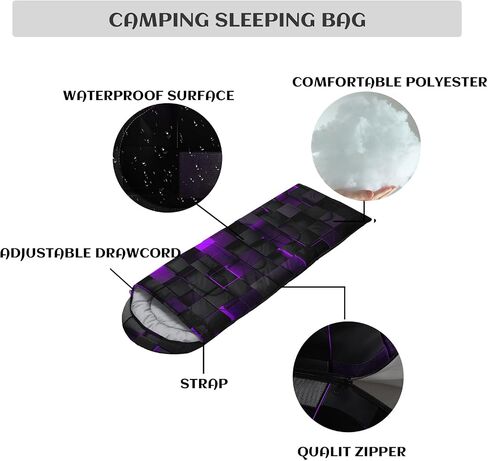 Sleeping Bags for Adults and Kids Backpacking Camping Sleeping Bags for Girls and Boys Lightweight Waterproof Cold/Warm Sleeping Bag for All Season in Saudi Arabia