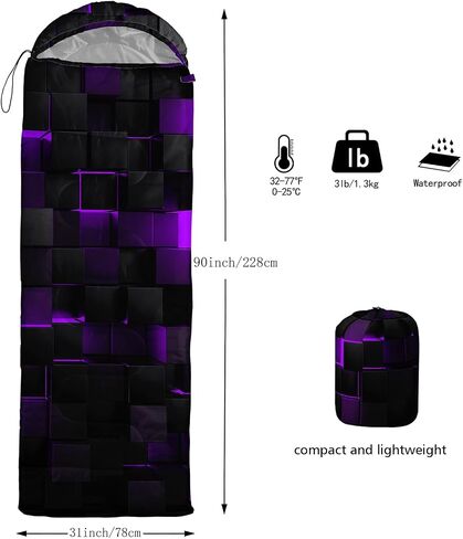 Sleeping Bags for Adults and Kids Backpacking Camping Sleeping Bags for Girls and Boys Lightweight Waterproof Cold/Warm Sleeping Bag for All Season in Saudi Arabia