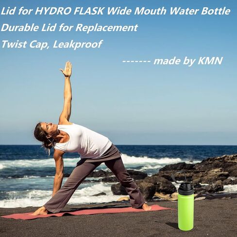 Lid for Hydro Flask Wide Mouth Sport Water Bottles, Spout Lid for Hydroflask 18 oz 32 oz 40 oz Wide Mouth Bottle Lid Replacement Cap (Black) in Saudi Arabia