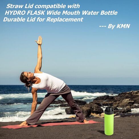 Lid for Hydro Flask Wide Mouth Sport Water Bottles, Spout Lid for Hydroflask 18 oz 32 oz 40 oz Wide Mouth Bottle Lid Replacement Cap (Black) in Saudi Arabia