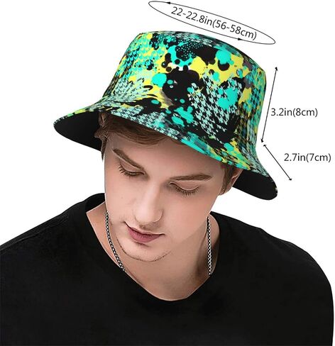 Bucket Hat for Men Women Funny Sun Hat 80s 90s, Packable Lightweight Outdoor Cap for Summer Beach Travel Headwear in Saudi Arabia