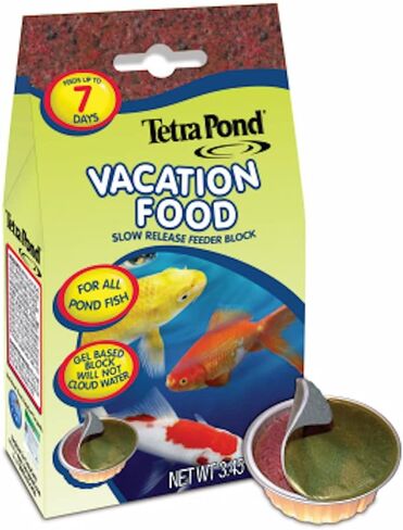 (4 عبوات) كتلة تغذية بطيئة الإصدار من TetraPond Vacation Food، 3.45 أونصة لكل منها in Saudi Arabia