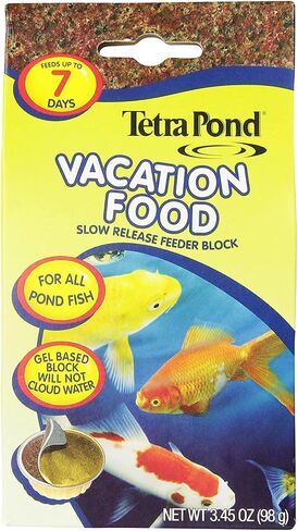 (4 عبوات) كتلة تغذية بطيئة الإصدار من TetraPond Vacation Food، 3.45 أونصة لكل منها in Saudi Arabia