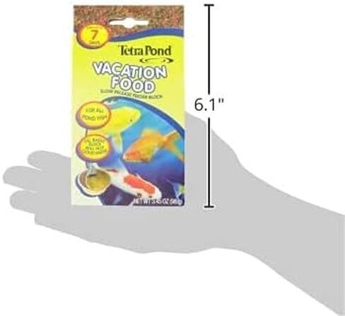 (4 عبوات) كتلة تغذية بطيئة الإصدار من TetraPond Vacation Food، 3.45 أونصة لكل منها in Saudi Arabia