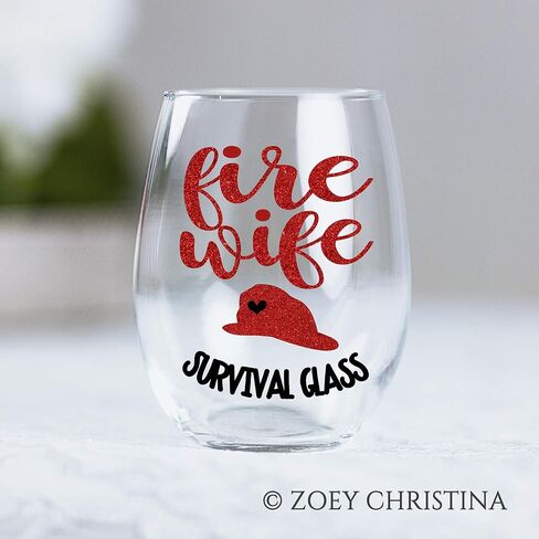 هدايا زوجة النار للنساء، زجاج نبيذ كبير بدون جذع، زجاج بقاء لها 0044 in Kuwait