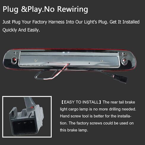 For 07-13 Chevy Silverado/GMC Sierra 1500 2500HD 3500HD High Mount Stop Light 3rd Brake Cargo Pickup Light,Center Tail Light Lamp in Saudi Arabia