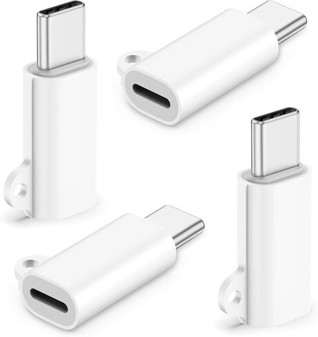 4 حزم محول Lightning إلى USB-C لهاتف iPhone 15/15 Pro Max، TIEKIANG 27W شحن سريع لهاتف iPhone 15/Plus/Pro/Pro Max والمزيد من الأجهزة من النوع C، يدعم نقل البيانات، غير مصمم للصوت/OTG in Saudi Arabia