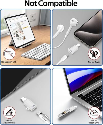 4 حزم محول Lightning إلى USB-C لهاتف iPhone 15/15 Pro Max، TIEKIANG 27W شحن سريع لهاتف iPhone 15/Plus/Pro/Pro Max والمزيد من الأجهزة من النوع C، يدعم نقل البيانات، غير مصمم للصوت/OTG in Saudi Arabia