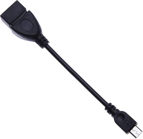 OTG Cable Adapter Compatible with Samsung Galaxy S6, S7, Motorola Moto G5, G5S, G5, G, G4, E4, E5, Plus, Play, HTC One M8, M9, LG G6, G4, Sony Xperia Z3, Z5, XZ Premium On-The-Go Micro USB Data Lead in Saudi Arabia