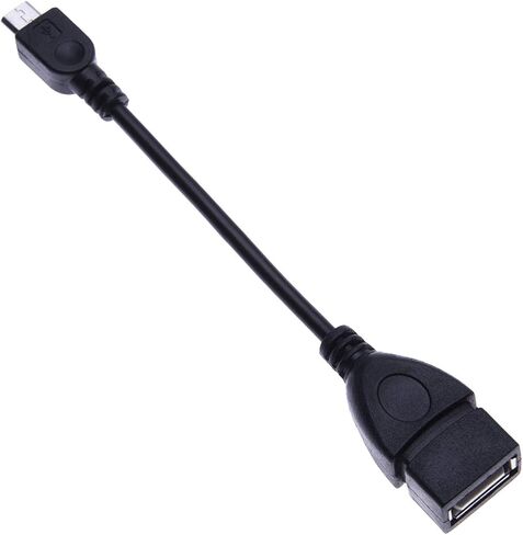 OTG Cable Adapter Compatible with Samsung Galaxy S6, S7, Motorola Moto G5, G5S, G5, G, G4, E4, E5, Plus, Play, HTC One M8, M9, LG G6, G4, Sony Xperia Z3, Z5, XZ Premium On-The-Go Micro USB Data Lead in Saudi Arabia