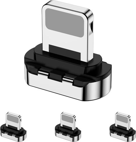 ZBF 10 دبابيس رأس موصل مغناطيسي لأجهزة Android USB-C (4 عبوات)، كابل شحن مغناطيسي 5A فقط in Kuwait