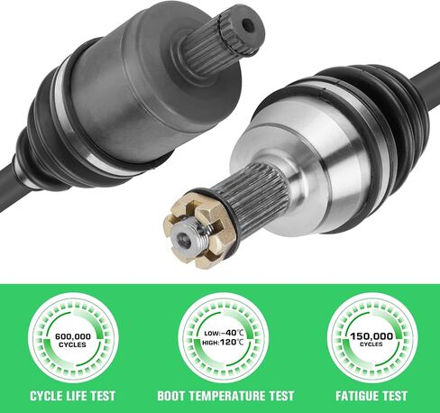 Youxmoto Front Left/Right CV Axle & Wheel Bearing Kit Fit for Polaris Ranger 500 700 800 4x4 EFI 2009 2010 2011 2012 2013 2014 2015 2016, 4340 Chromoly Steel Drive Shaft CV Axles, For 1332606, 1332856 in Saudi Arabia