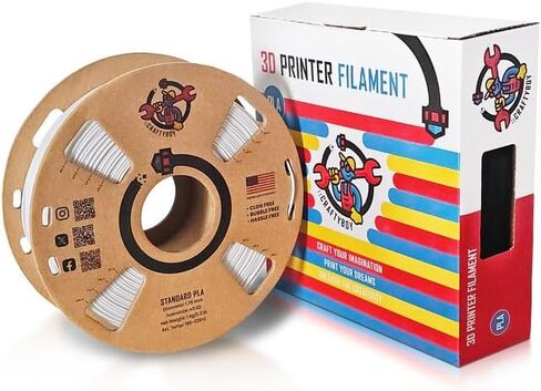 CRAFTYBOY PLA 3D Printer Filament - Black Filament 1.75mm, 1kg Spool – Fits FDM Printers Hobbyist to Professional Use, 3D Filament for Kids 3D Printer in Saudi Arabia