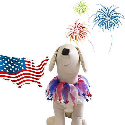 Lionheart glory American Flag Dog Collars Elastic Fancy Holiday Accessory for Dogs Pet Costume for 4 of July Party in Saudi Arabia