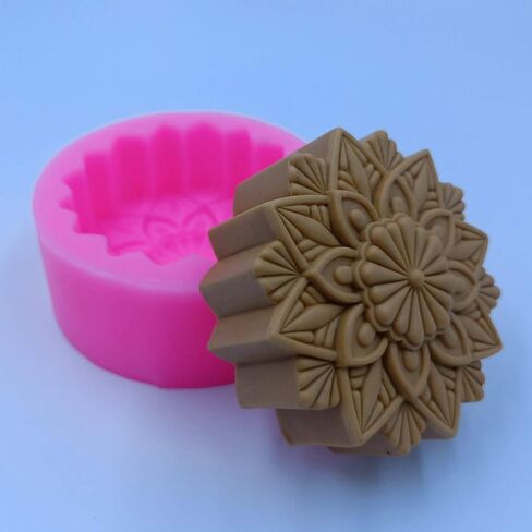 Kaleidoscope Silicone Soap Molds Handcraft Soap Candle Wax Mould Resin Epoxy Gypsum Crafts Silicone Mold in Saudi Arabia