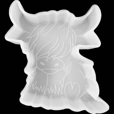2 Pcs Set Freshie Silicone Mold Car Freshie Mold for Aroma Beads DIY Handmade Freshies Mould (4-Cow + 4-Cup) in Saudi Arabia