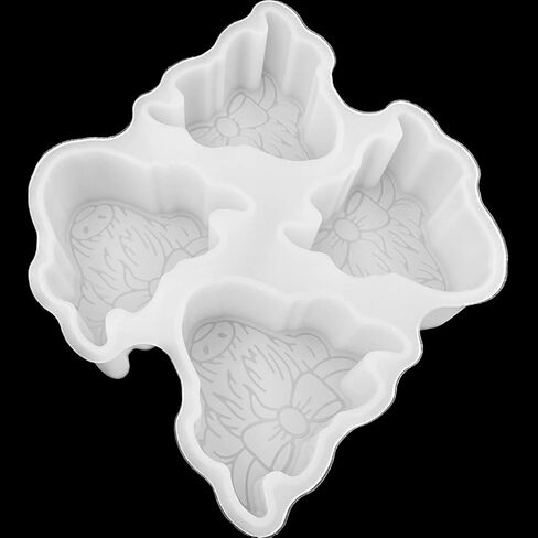 2 Pcs Set Freshie Silicone Mold Car Freshie Mold for Aroma Beads DIY Handmade Freshies Mould (4-Cow + 4-Cup) in Saudi Arabia