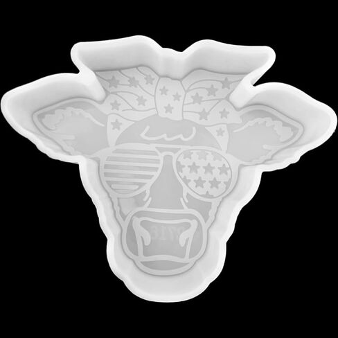 2 Pcs Set Freshie Silicone Mold Car Freshie Mold for Aroma Beads DIY Handmade Freshies Mould (4-Cow + 4-Cup) in Saudi Arabia