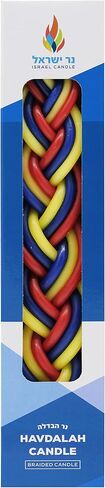 The Dreidel Company Handcrafted Havdalah Candle (Multi Color Red/White/Blue, 2-Pack) in Saudi Arabia