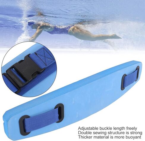 Swim Belt, 26.8x5.2x1.6in EVA Core Strength Water Aerobics Keep Balance Ergonomic Swimming Training Aid, Adjustable Comfortable Portable Floatation Belt for Kids Beginners, Youth, Adults, Athletes in Saudi Arabia