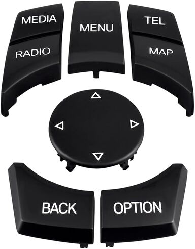Multimedia IDrive Knob Control Button Fits for BMW 1 3 5 X1 X3 X5 X6 Series BMW F20 F22 F30 F34 F36 F10 F02 F06 F25 F15 Replaces 6582 9267 955-C Menu Cap Knob Button (Model B) in Saudi Arabia
