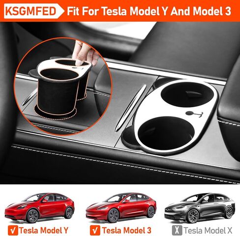 حامل الكأس لطراز تسلا 3/Y وحدة التحكم المركزية كأس إدراج 2023 2022 2021 ترقية حامل الكأس الباندا المنظم صينية تخزين in Kuwait