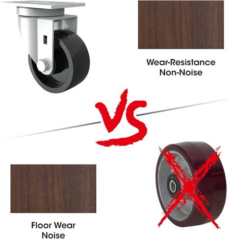 عجلات جاك بوس 3 بوصة دوارة (مجموعة من 4) عجلات علوية دوارة 360 درجة شديدة التحمل بدون فرامل ولا ضوضاء وحماية للأرضية 1800 رطل in Kuwait