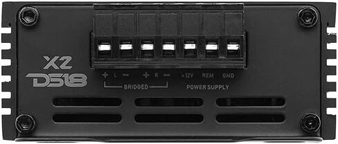 DS18 X2 Ultra Compact Car Audio Amplifier Class D 2 Channel Full Range 1140 Watts Peak - Great Compact Amp for Motorcycle, Powersports, Car Audio in Saudi Arabia