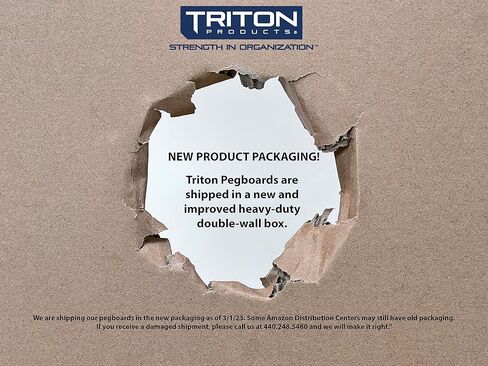 Triton Products Kit Pegboard Organization, 24 Inch W x 48 Inch H x 1/4 Inch D, Black in Kuwait