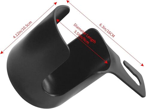 حامل أكواب مزود بخطاف لمسند رأس مقعد السيارة، ملحقات سفر متعددة الوظائف لتخزين أكواب السيارة، حامل أكواب سيارة عالمي للأطفال والكبار، نظام تعليق عالمي (أسود) in Kuwait