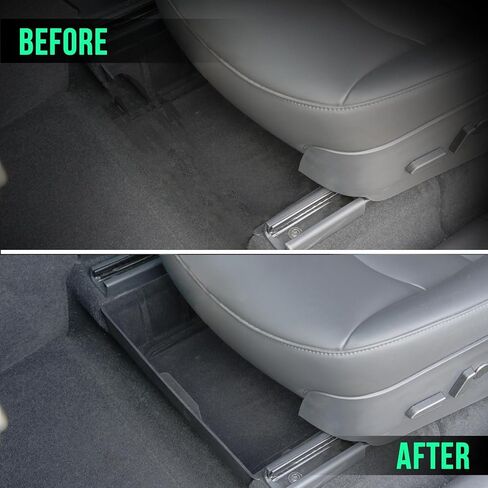 2020 2021 2022 2023 Tesla Model Y Rear Center Console Organizer behind Seat, Trash Can/Second Row Tissue Holder/Storage Bin for Model Y Accessories（White） in Saudi Arabia