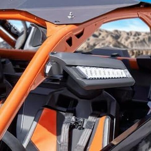 مرايا جانبية X3 مع إشارة انعطاف، مصابيح وامضة لمؤشر مرآة المراجعة X3 متوافقة مع 2017-2023 Can Am Maverick X3 وX3 Max XRS XDS Turbo R RR in Kuwait