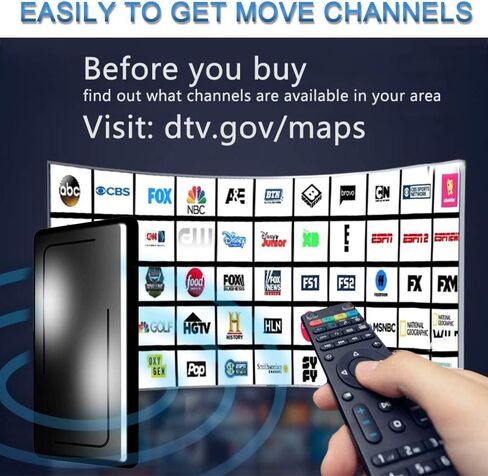 2024 Newest 960+ Miles TV Antenna, Digital Antenna for Smart TV Indoor/Outdoor for Local Channels 4K 1080p All TV's VHF UHF, Powerful Antenna 28ft Coaxial Cable & Signal Amplifier Booster in Saudi Arabia