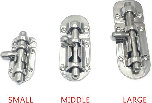 keehui Marine 316 Stainless Steel Heavy Duty 2-3/8 Inch Locker Latch Slide Barrel Bolt for Marine Boat Window/Door/Hatch/Cabinet in Saudi Arabia