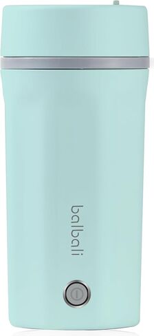 balbali 17oz Travel Kettle Portable Electric Kettle - Mini Hot Water Boiler/Maker/Heater/Warmer for Tea - Small Electric Thermos Heated Travel Mug - Portable Kettle for Travel - Green in Kuwait