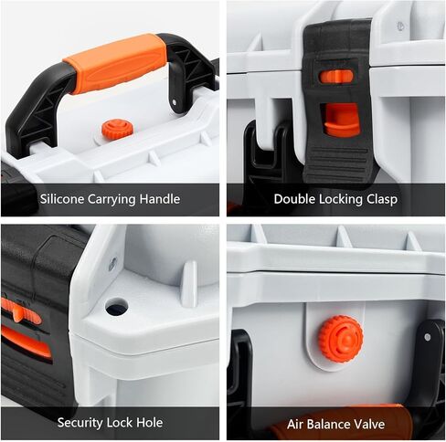 حافظة صلبة لهاتف Apple Vision Pro، حقيبة حمل مدمجة للسفر والتخزين المنزلي، حافظة مقاومة للماء VR متوافقة مع Apple Vision Pro، ملحقات Apple Vision Pro المتميزة، فضي in Kuwait