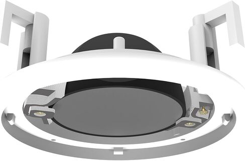 حامل تثبيت مدمج بالسقف من سبلين متوافق مع مكبر الصوت الذكي Alexa Echo POP وAmazon ومكبرات صوت السقف مقاس 5 بوصات - Pro Line - الطراز الكلاسيكي المدمج (أبيض) - شواية معدنية in Kuwait