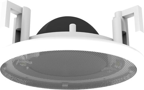 حامل تثبيت مدمج بالسقف من سبلين متوافق مع مكبر الصوت الذكي Alexa Echo POP وAmazon ومكبرات صوت السقف مقاس 5 بوصات - Pro Line - الطراز الكلاسيكي المدمج (أبيض) - شواية معدنية in Kuwait