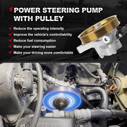 21-5442 مضخة توجيه كهربائية مع بكرة متوافقة مع Honda Pilot 2005-2008، Odyssey 2005-2010، Acura MDX 2007-2013 استبدال # 56110-RGL-A03 56110-PVJ-A01 56110-RYE-A02 in Saudi Arabia