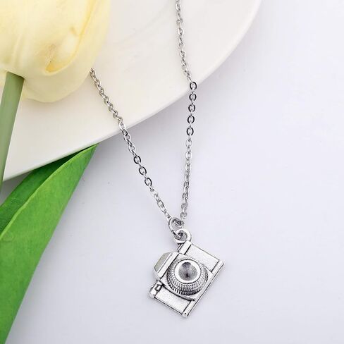 FUSTMW Photographer Gift Camera Infinity Love Charm Y Necklace Travel Jewelry Photography Gifts in Saudi Arabia