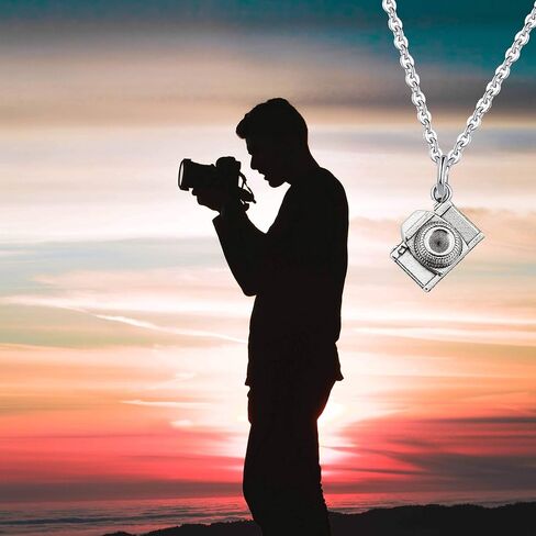 FUSTMW Photographer Gift Camera Infinity Love Charm Y Necklace Travel Jewelry Photography Gifts in Saudi Arabia