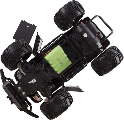 Big Wheel Beast RC Monster Truck أبواب التحكم عن بعد تفتح السيارة تضيء المصابيح الأمامية جاهزة للتشغيل، تتضمن بطارية قابلة لإعادة الشحن مقاس 1:14 لعبة الطرق الوعرة (أسود) in Saudi Arabia