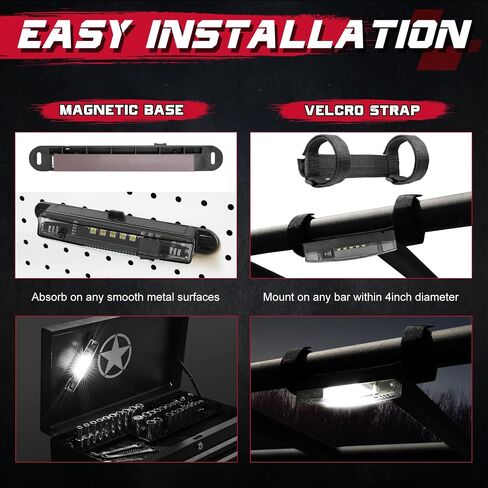 OFFROADTOWN UTV Dome Light Universal Roll Bar Mount LED Dome Light Battery Powered Car Interior Light Map Light Cab Light for UTV ATV Truck SXS Jeep Mule Polaris RZR Can-am Accessories - White in Saudi Arabia
