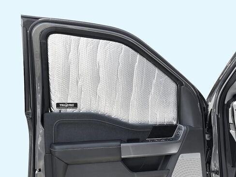 YelloPro Side Window Front Seat Sunshade (Set of 2) Custom Fit for 2021 2022 2023 2024 Ford F-150 F150, Lightning, Regular Cab, Super Cab, Super Crew Cab, UV Reflector Protection (NOT for E-Series) in Kuwait